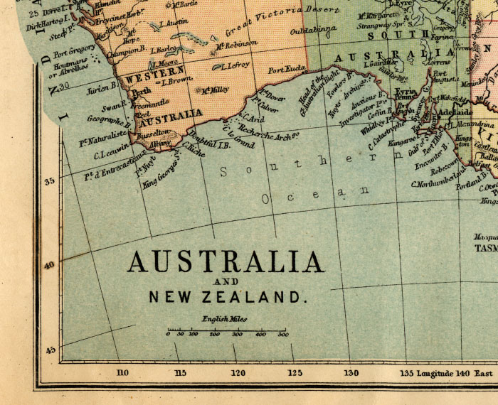 southwest australia map